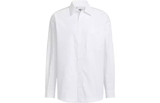 Рубашка унисекс белая Adidas Originals, белый