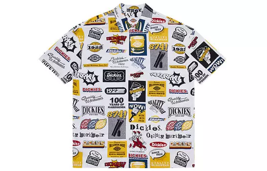 Рубашка унисекс белая Dickies, белый