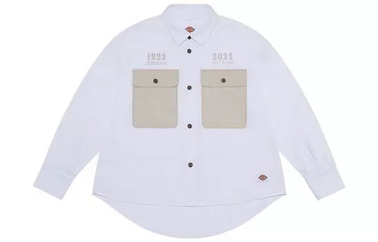 Рубашка унисекс белая Dickies, белый