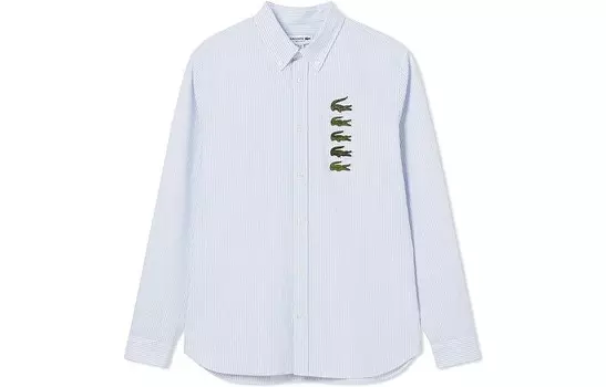 Рубашка унисекс белая Lacoste, белый
