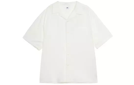 Рубашка унисекс белая Uniqlo, белый