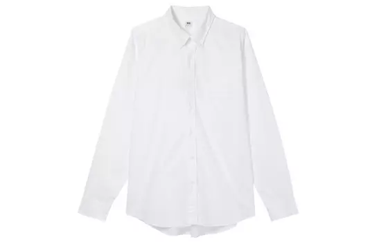 Рубашка унисекс белая Uniqlo, белый