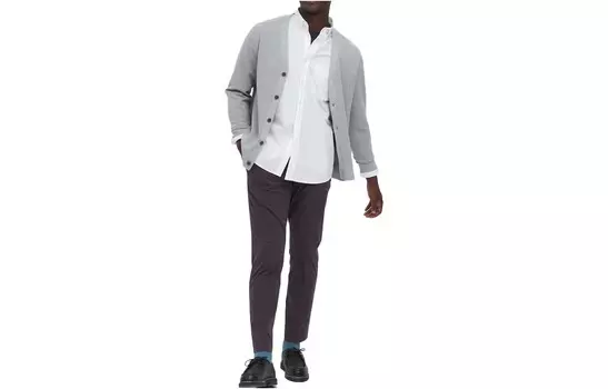 Рубашка унисекс белая Uniqlo, белый