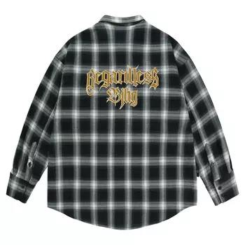 Рубашка унисекс BJHG, Желтые/синие полосы