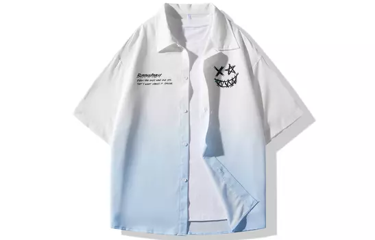 Рубашка унисекс BOBBY ABLEY, белый/синий