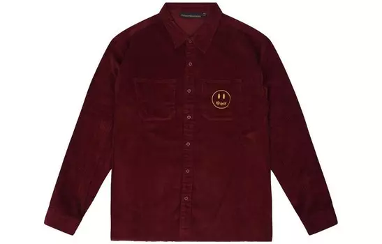 Рубашка унисекс бордовая Drew House, цвет Burgundy
