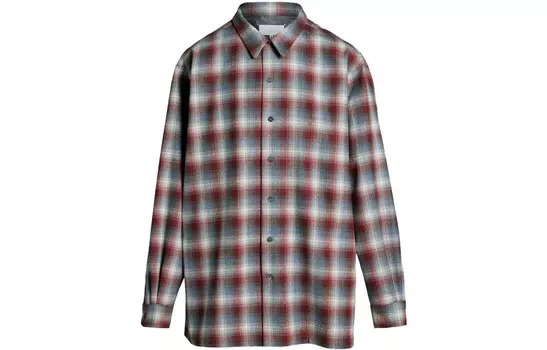 Рубашка унисекс бордовая Maison Margiela, цвет Burgundy