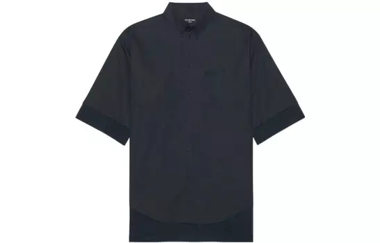 Рубашка унисекс черная Balenciaga, черный