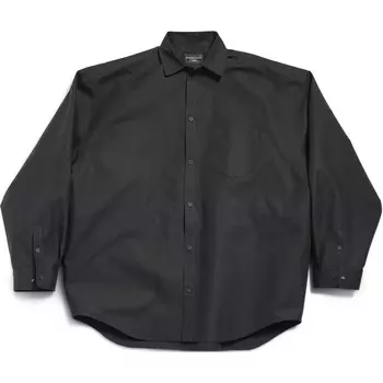 Рубашка унисекс черная Balenciaga, черный