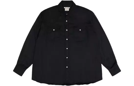 Рубашка унисекс черная Stussy, черный