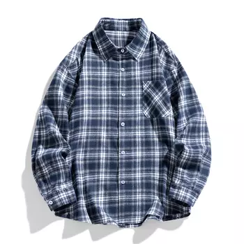 Рубашка унисекс Cotton, темно-синий