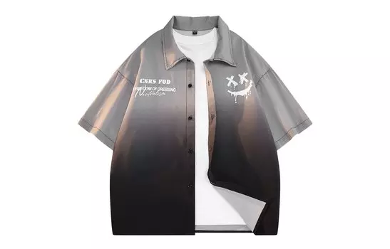 Рубашка унисекс CSKS, Белый/Зеленый