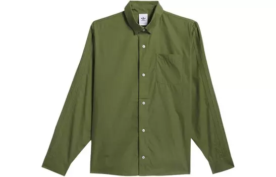 Рубашка унисекс цвет дикой сосны Adidas Originals, цвет Wild pine color