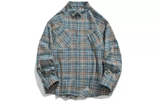 Рубашка унисекс DARKCIRCLE, Синий проверенный