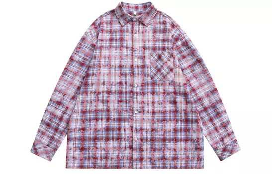 Рубашка унисекс EMINU, Синий проверенный