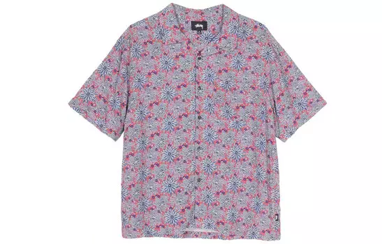 Рубашка унисекс фиолетовая Stussy, фиолетовый