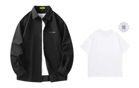 Рубашка унисекс FUERZA, Black 1