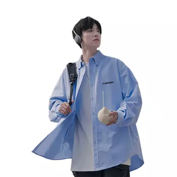 Рубашка унисекс FUERZA, Black Long-Sleeved