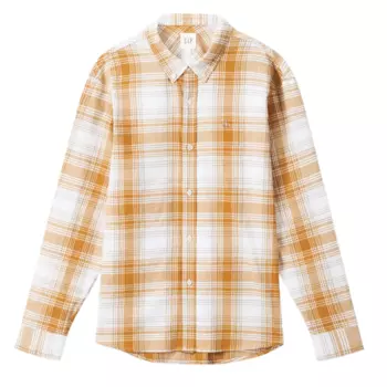 Рубашка унисекс GAP, Yellow White Patchwork