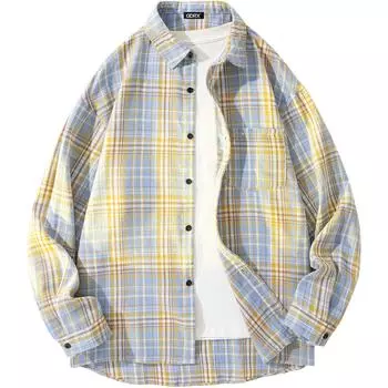 Рубашка унисекс GDRX, Blue Plaid
