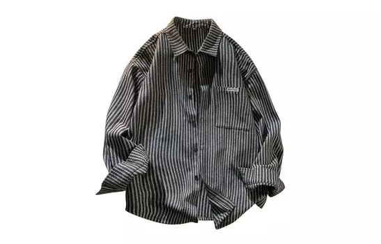 Рубашка унисекс Gdrx, Черные/Белые Полосы