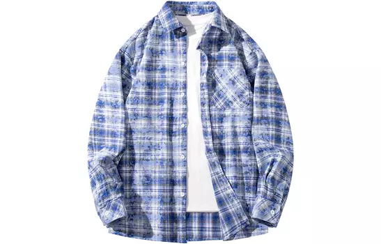 Рубашка унисекс Glfl, Красный клетчатый