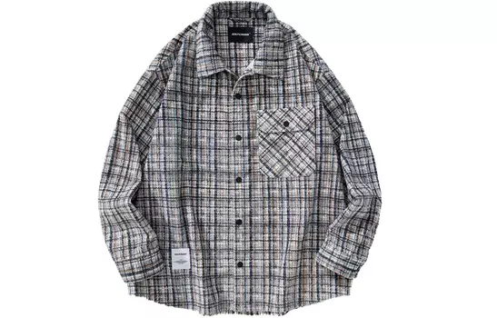 Рубашка унисекс GOLFCROSS, Blue Plaid