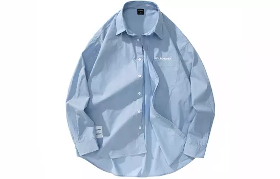 Рубашка унисекс GOLFCROSS, Blue Stripes