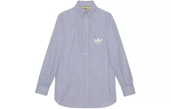 Рубашка унисекс Gucci X Adidas, синий