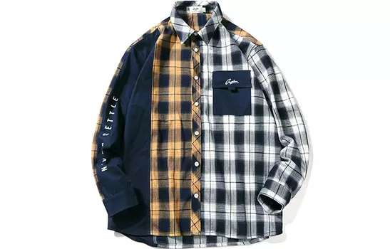 Рубашка унисекс Guuka, Blue Plaid