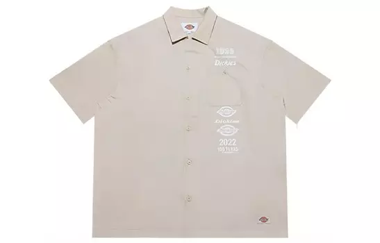 Рубашка унисекс хаки Dickies, хаки