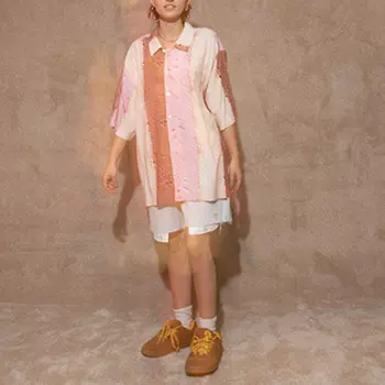 Рубашка унисекс из коллекции Smiley Pink Drew House, розовый