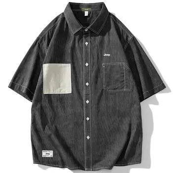 Рубашка унисекс Jeep, Denim Black