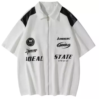 Рубашка унисекс Kawasaki, белый