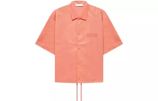 Рубашка унисекс кораллово-красная Fear Of God Essentials, кораллово-красный