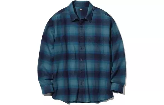 Рубашка унисекс Lake Blue Uniqlo, цвет Lake Blue