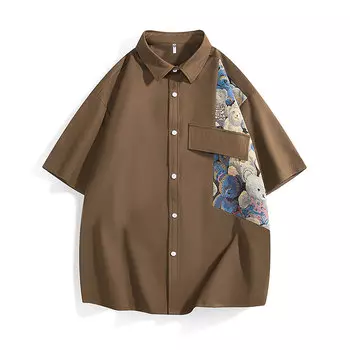 Рубашка унисекс magmode, Черный