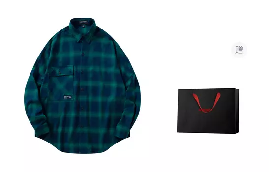 Рубашка унисекс Minfinity, Red Plaid