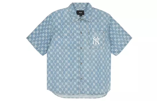 Рубашка унисекс MLB, Светло-синий