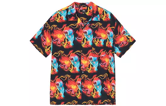Рубашка унисекс многоцветная Stussy, цвет Multicolor