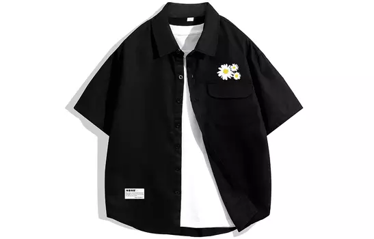 Рубашка унисекс Nbno, Голубые + черные брюки