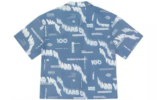 Рубашка унисекс небесно-голубая Dickies, голубой