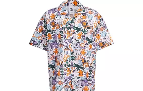 Рубашка унисекс принт Adidas Originals, цвет Print