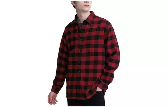 Рубашка унисекс розовая Uniqlo, розовый