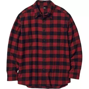 Рубашка унисекс розовая Uniqlo, розовый