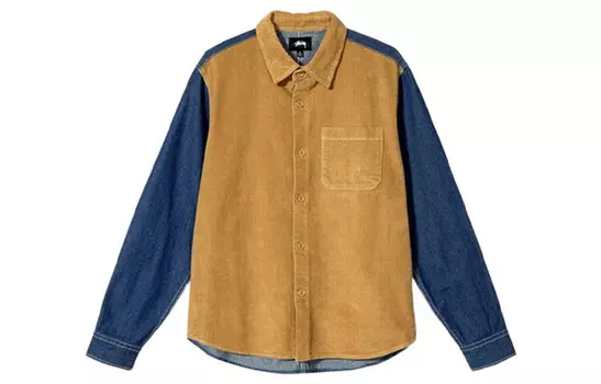 Рубашка унисекс рыже-желтая Stussy, желтый