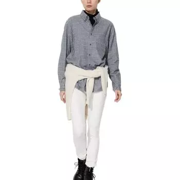 Рубашка унисекс серые UNIQLO, серый