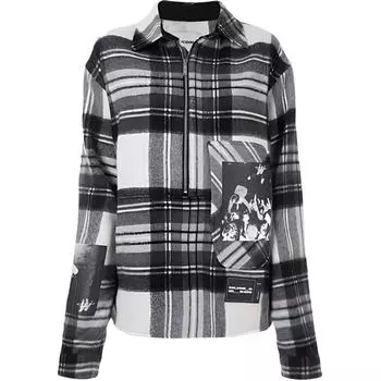 Рубашка унисекс серые WE11DONE, серый