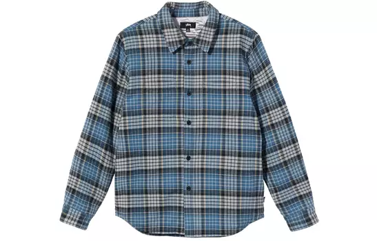 Рубашка унисекс Stussy, цвет Blue