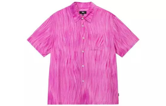Рубашка унисекс Stussy, цвет Pink